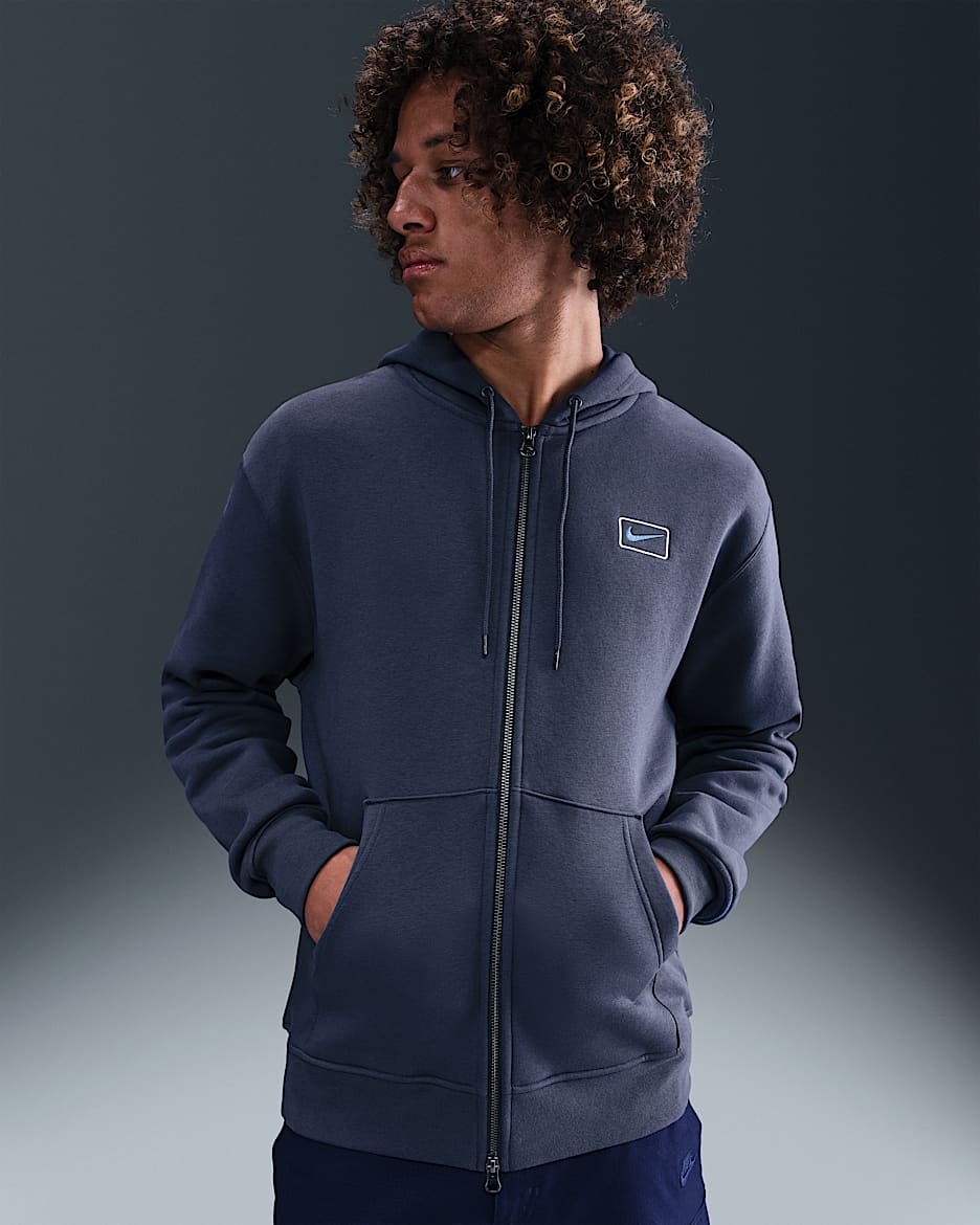 Nike Sportswear Men's Full-Zip Hoodie - Thunder Blue