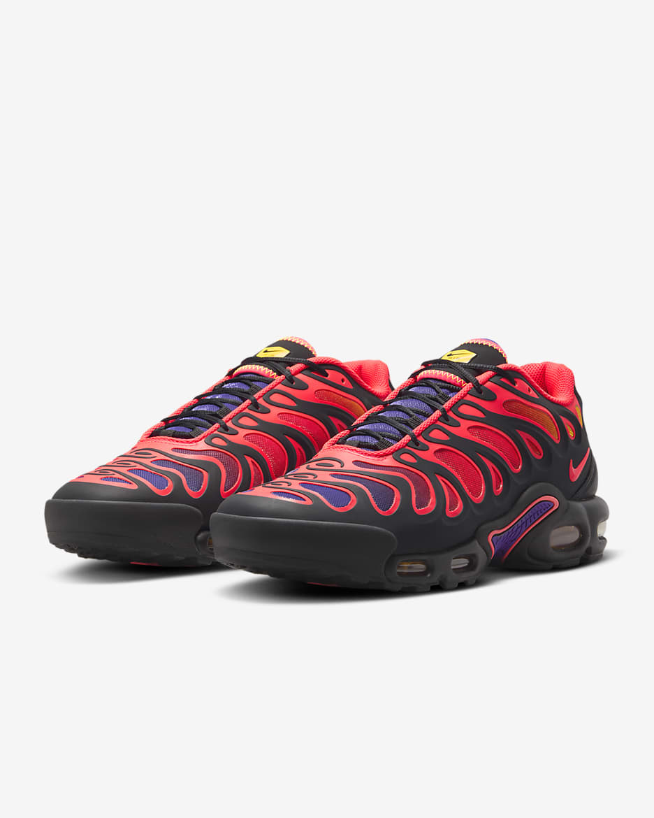 Chaussure Nike Air Max Plus Drift pour homme - Noir/Field Purple/Laser Orange/Bright Crimson