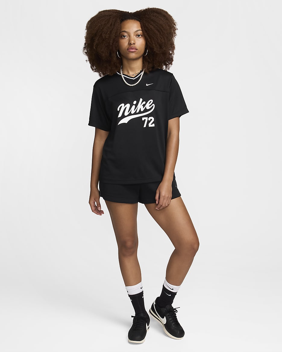 Maglia da football americano Nike Sportswear – Donna - Nero/Nero