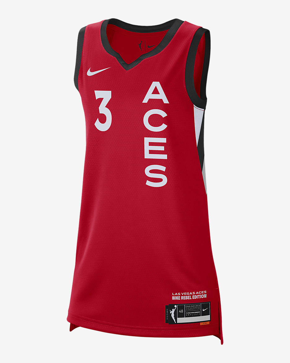 Candace Parker Las Vegas Aces 2024 Rebel Edition Women's Nike Dri-FIT WNBA Victory Jersey - University Red