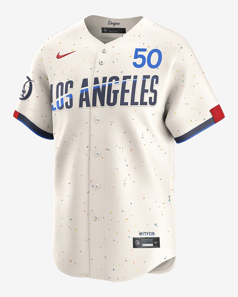 Mookie Betts Los Angeles Dodgers City Connect Men's Nike Dri-FIT ADV MLB Limited Jersey - Cream