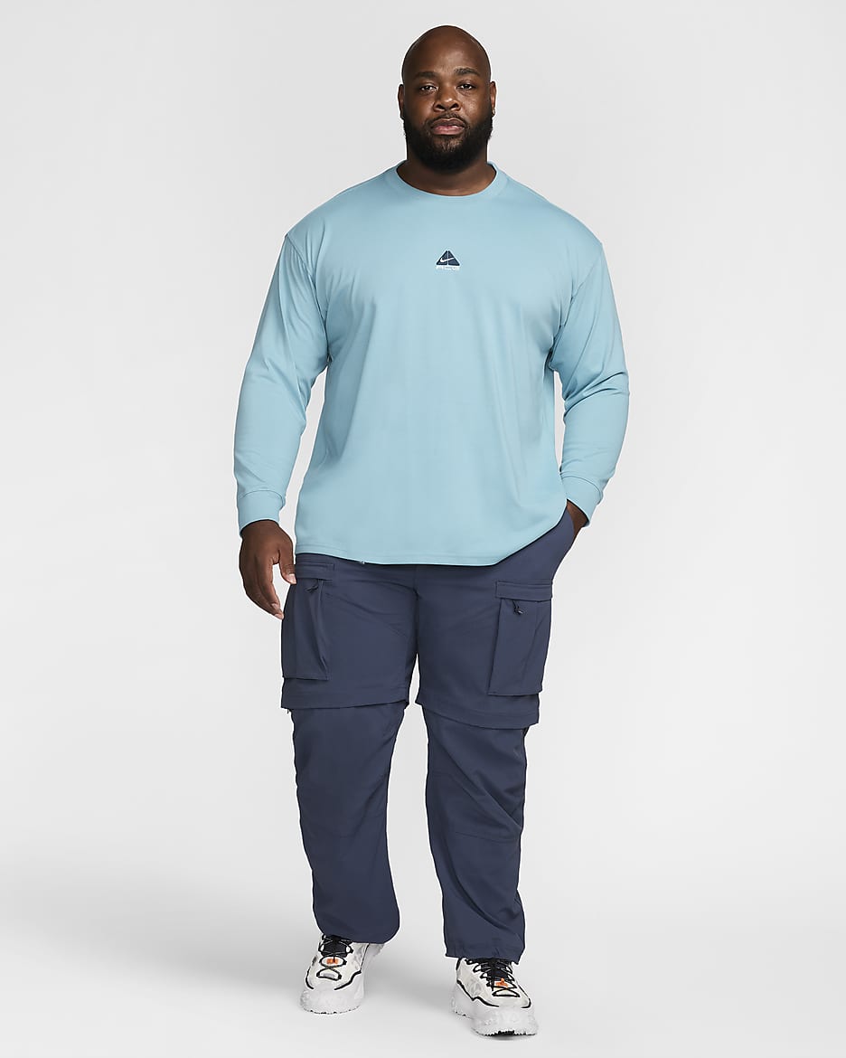 Tee-shirt à manches longues Nike ACG « Lungs » pour homme - Denim Turquoise