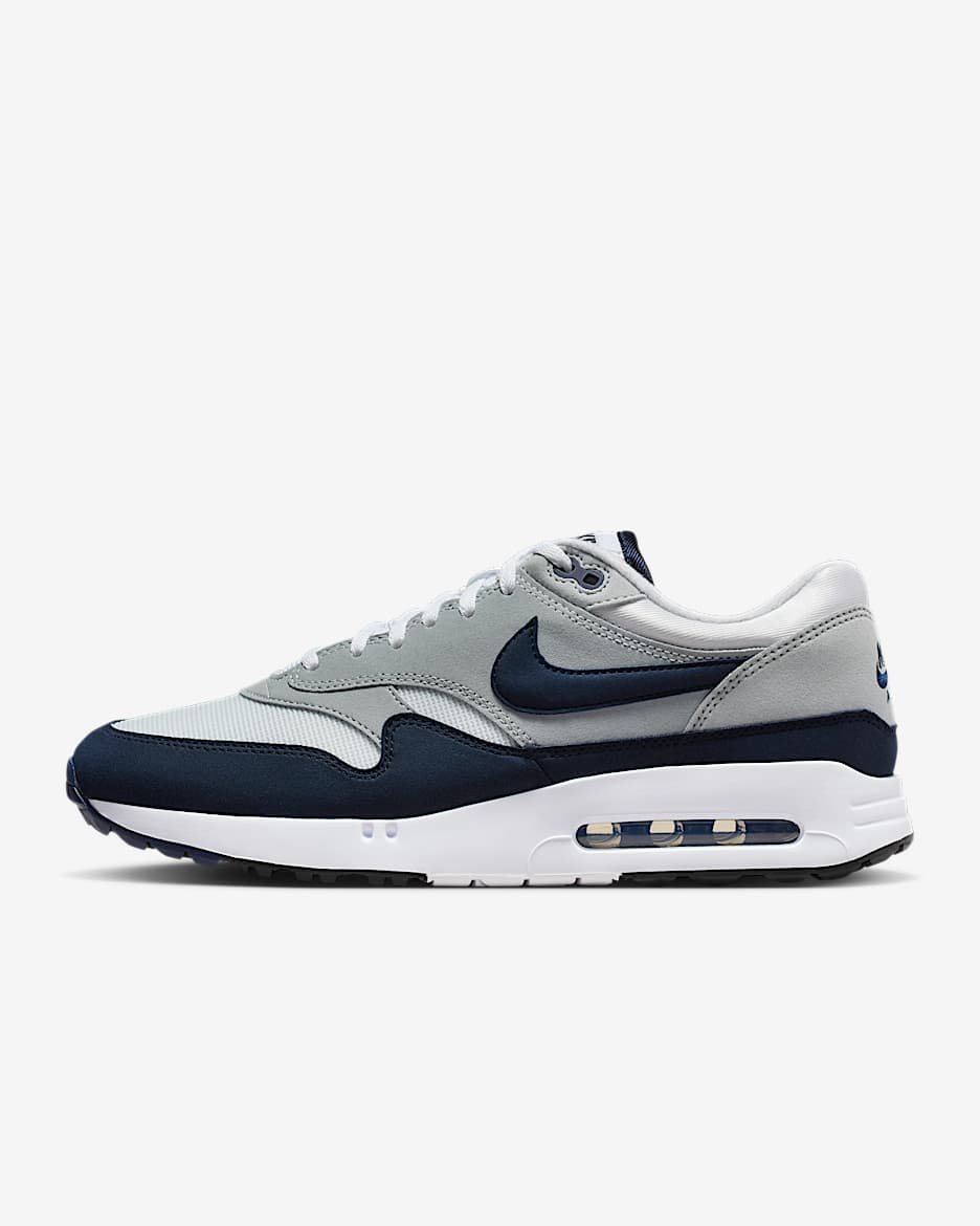 Sapatilhas de golfe Nike Air Max 1 '86 OG G para homem - Branco/Cinzento Wolf/Obsidian