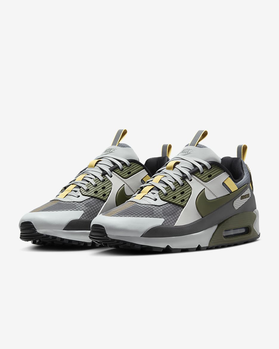 Nike Air Max 90 Drift Men's Shoes - Light Smoke Grey/Iron Grey/Infinite Gold/Cargo Khaki