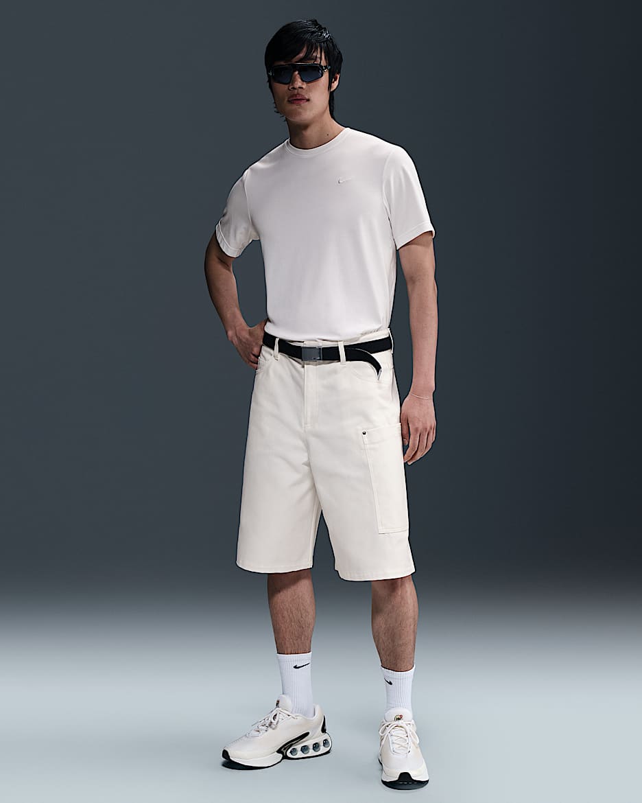 Shorts de lona grandes para hombre Nike Life - Puro/Puro