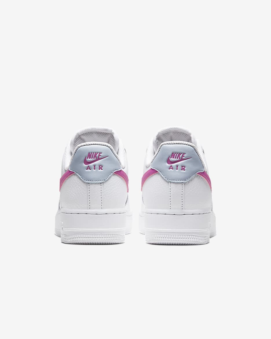 Nike Air Force 1 '07 Women's Shoe - White/Hydrogen Blue/Fire Pink