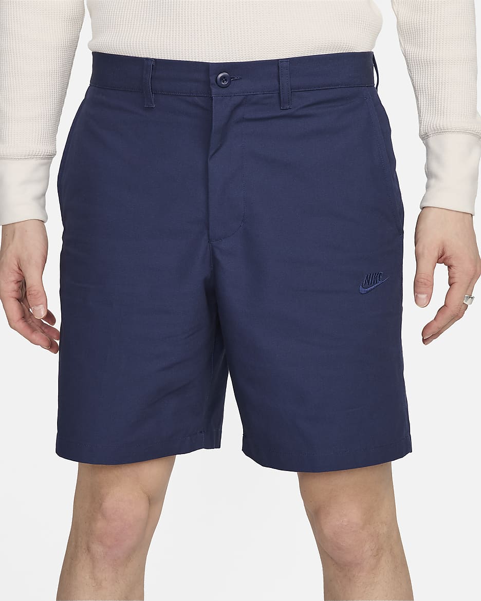 Nike Club chinoshorts voor heren - Midnight Navy/Midnight Navy