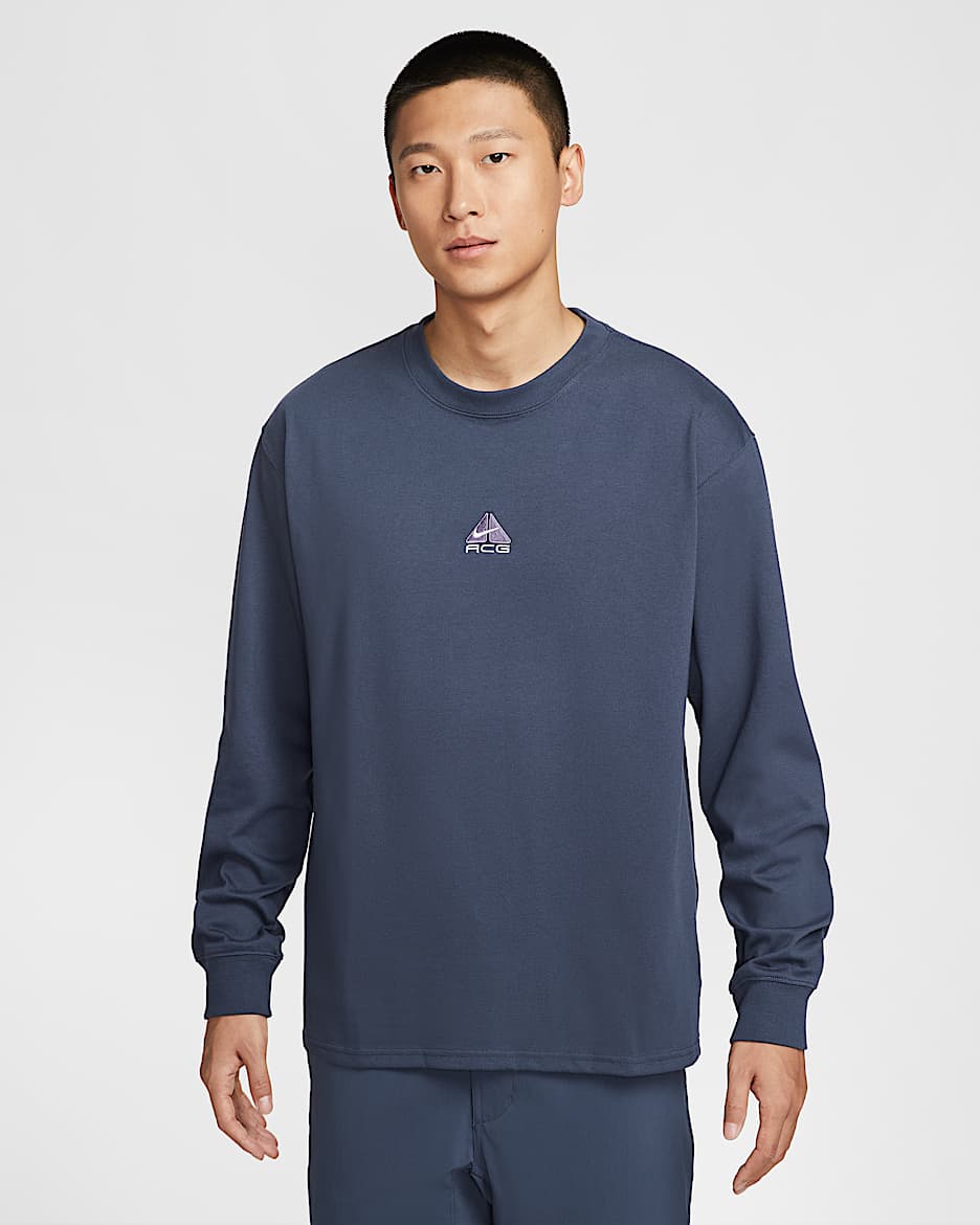 เสื้อยืดแขนยาวผู้ชาย Nike ACG "Lungs" - Thunder Blue