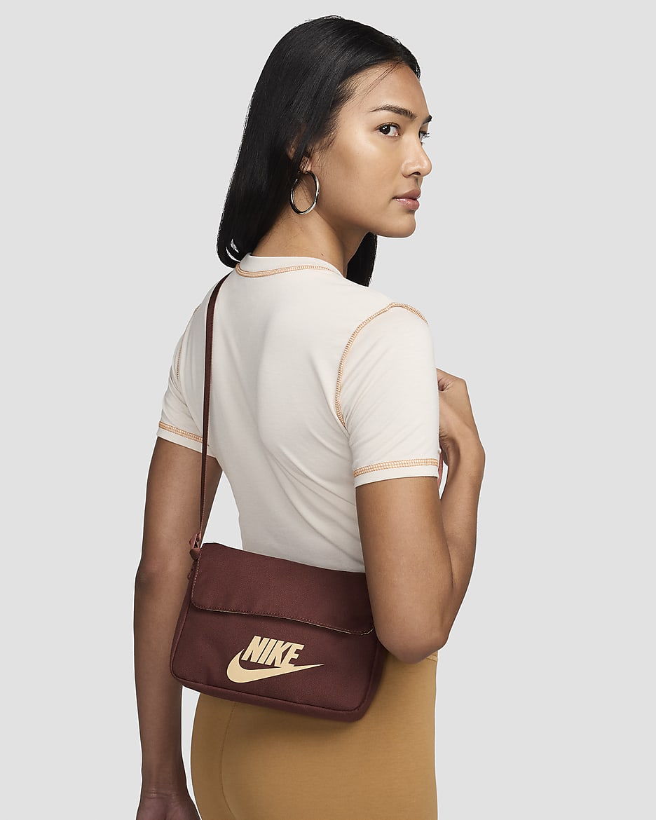 Nike Sportswear Women's Futura 365 Cross-body Bag (3L) - Dark Pony/Dark Pony/Sesame