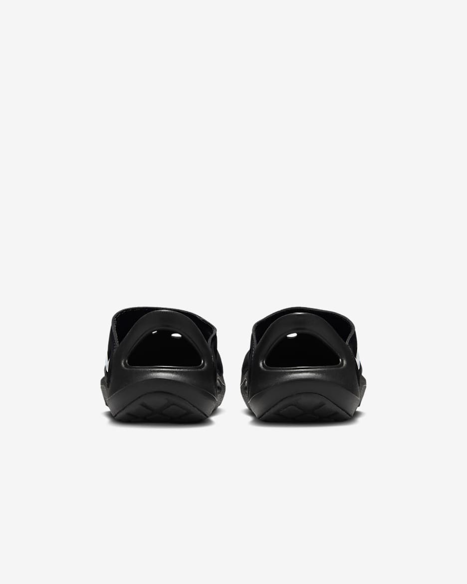 Nike Aqua Swoosh Younger Kids' Sandals - Black/Anthracite/White