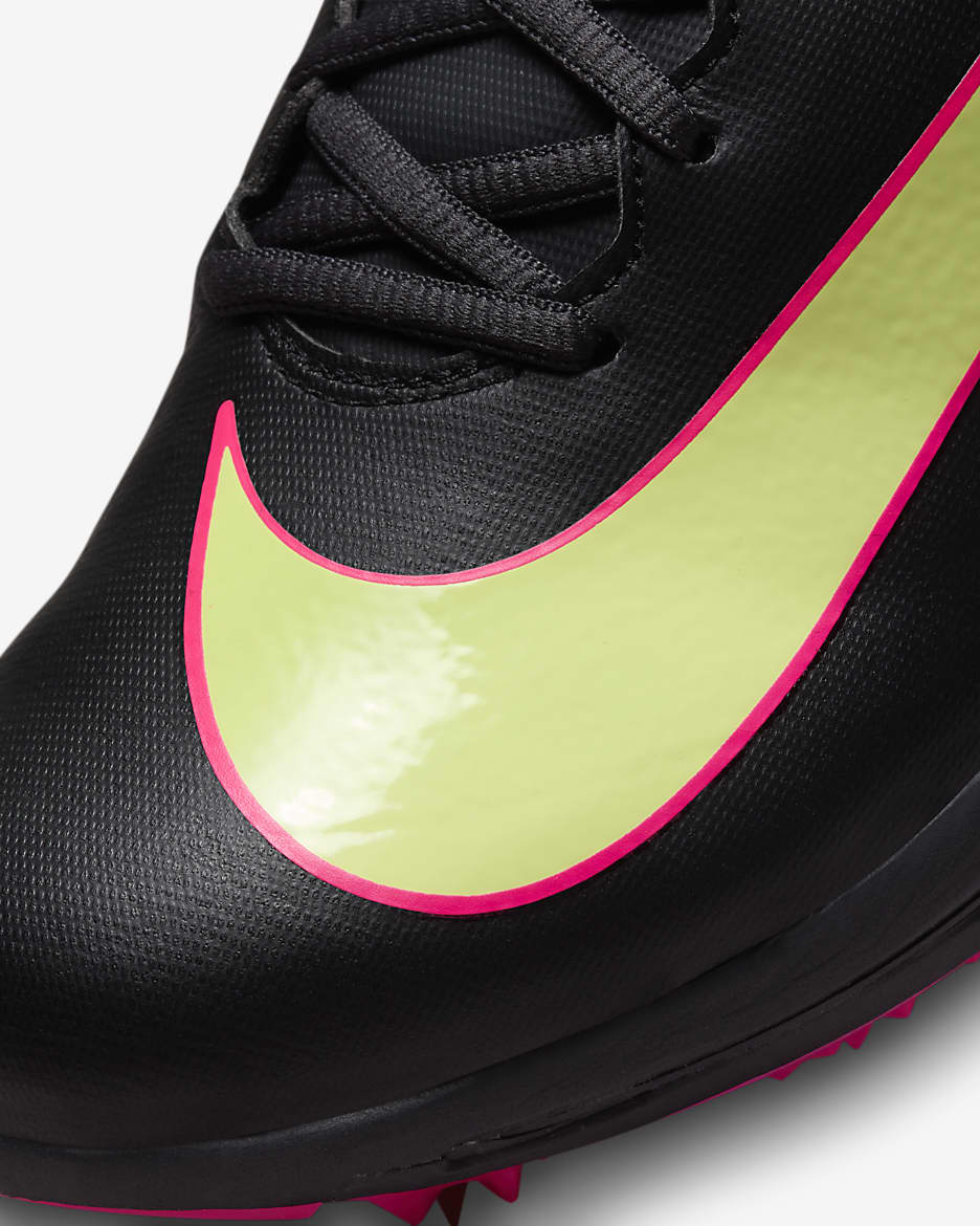 Nike Triple Jump Elite 2 Track & Field Jumping Spikes - Black/Light Lemon Twist/Fierce Pink