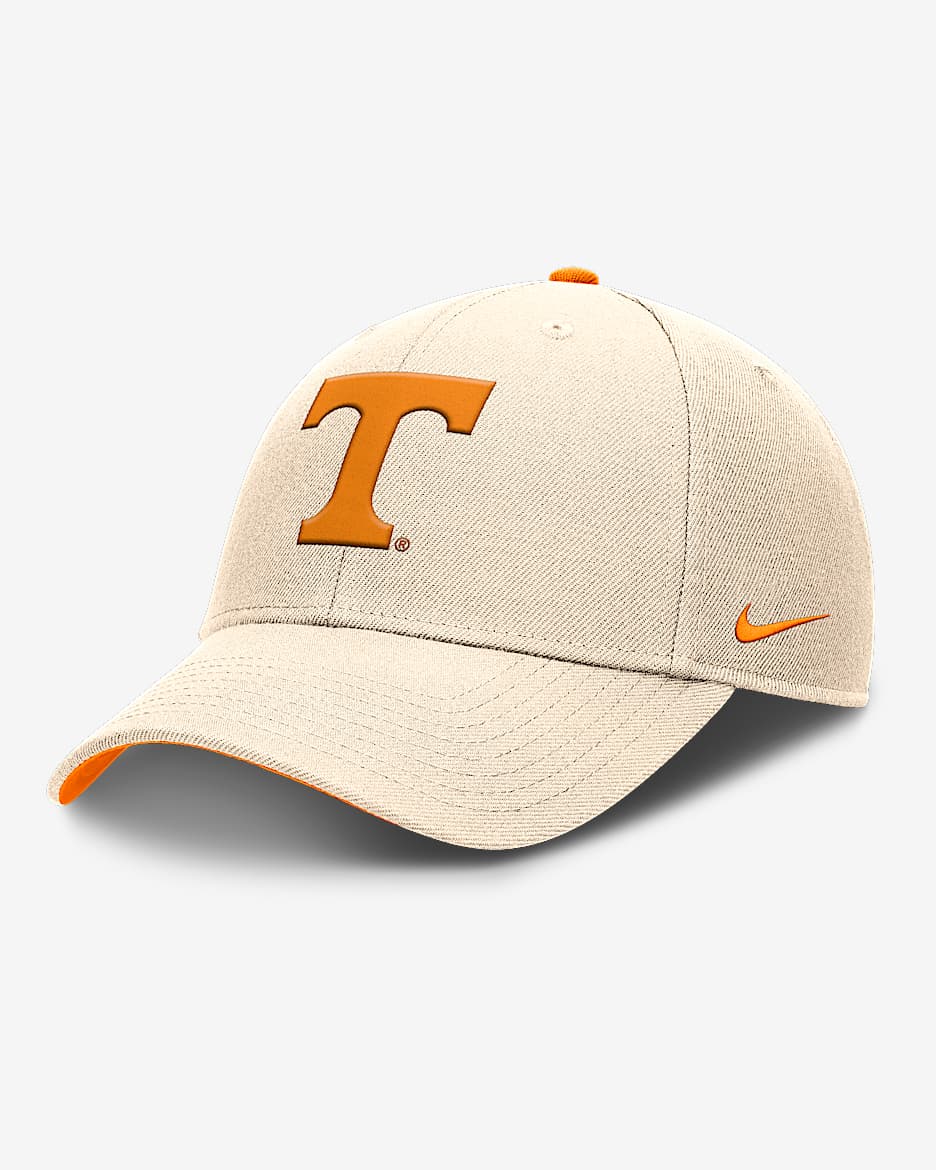 Gorra de rejilla universitaria Nike Dri-FIT ajustable para hombre Tennessee Primetime Rise - Natural