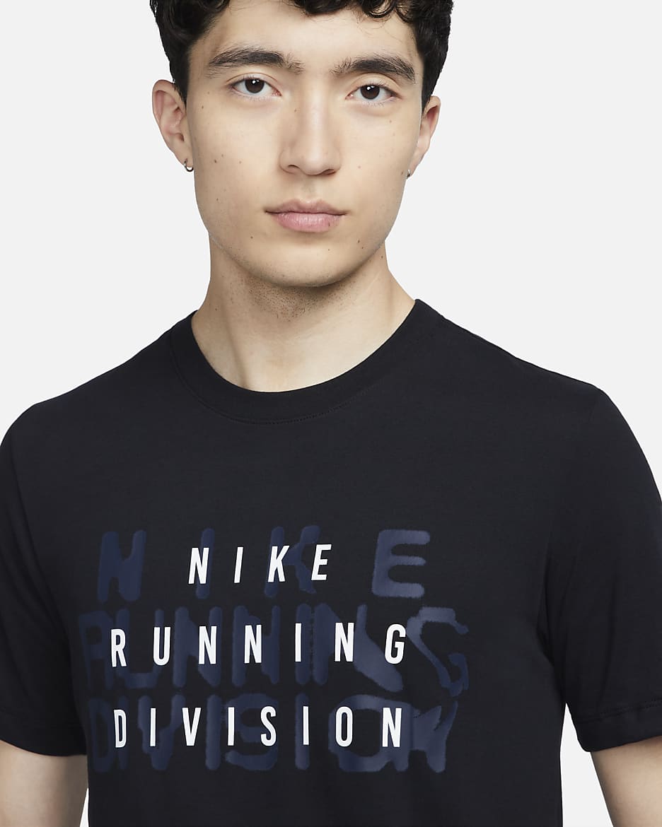 Nike Dri-FIT Run Division Men's Running T-Shirt - Black