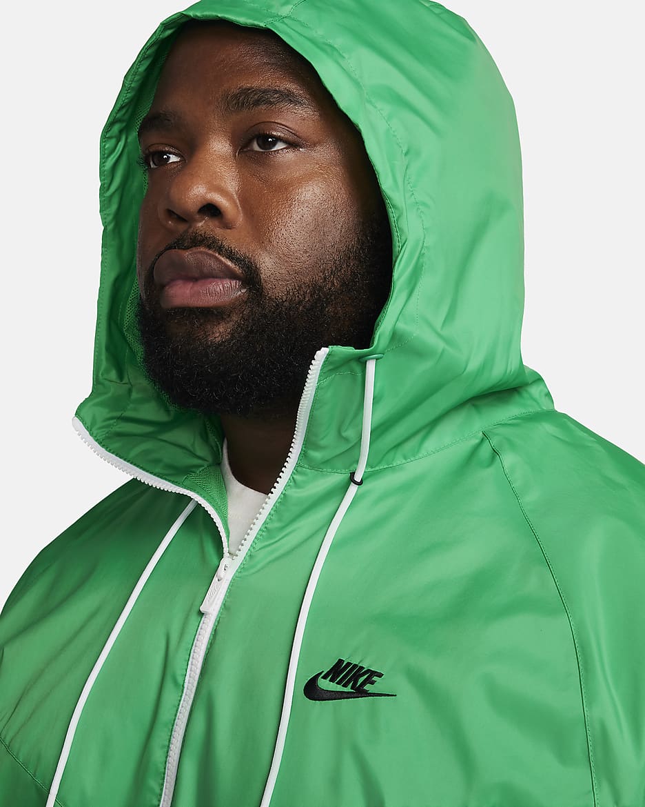 Giacca con cappuccio Nike Sportswear Windrunner - Uomo - Stadium Green/Nero