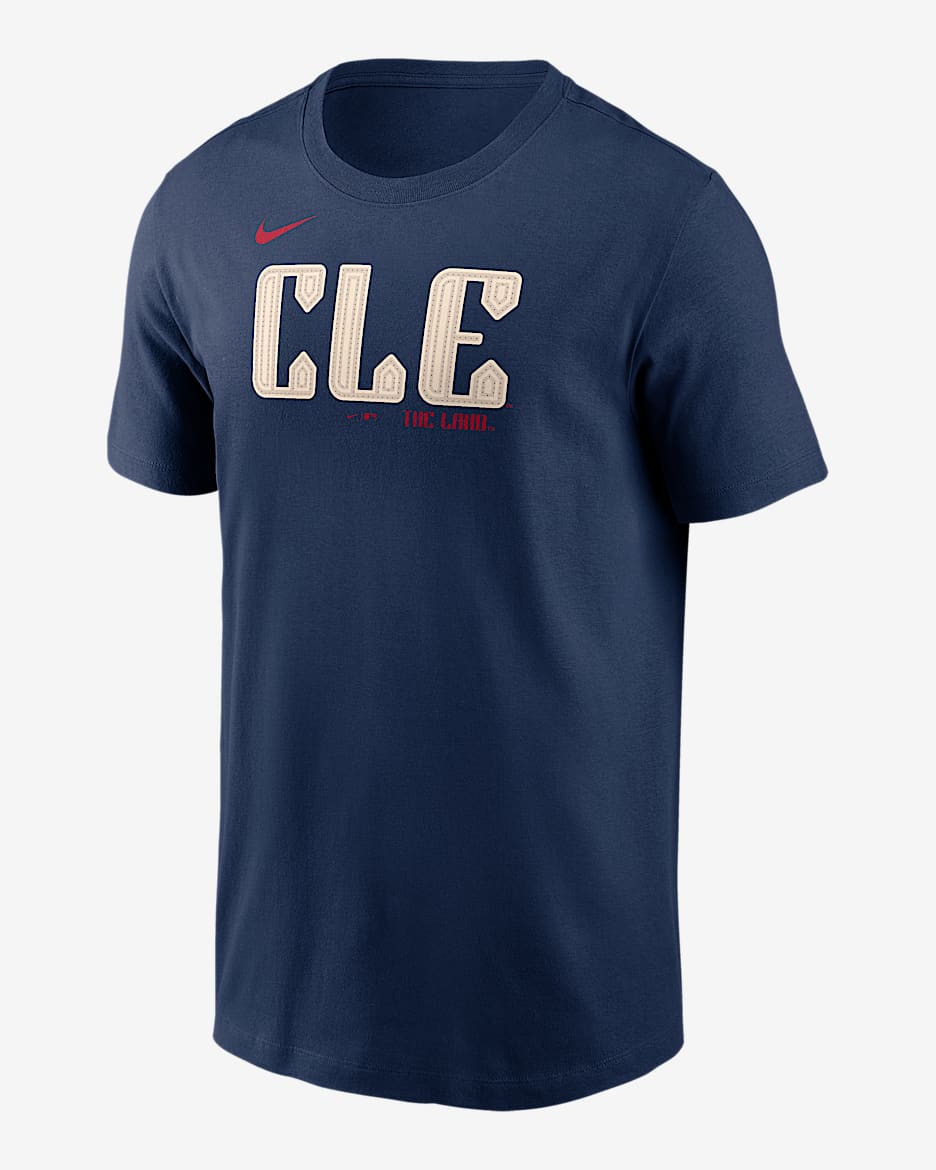 Playera Nike de la MLB para hombre José Ramírez Cleveland Guardians City Connect Fuse - Azul marino