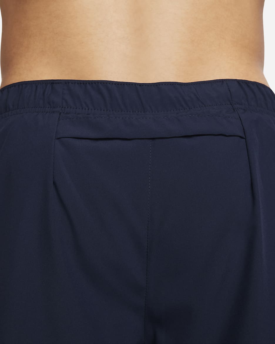 Short de running 2-en-1 18 cm Dri-FIT Nike Challenger pour homme - Obsidian/Obsidian/Noir