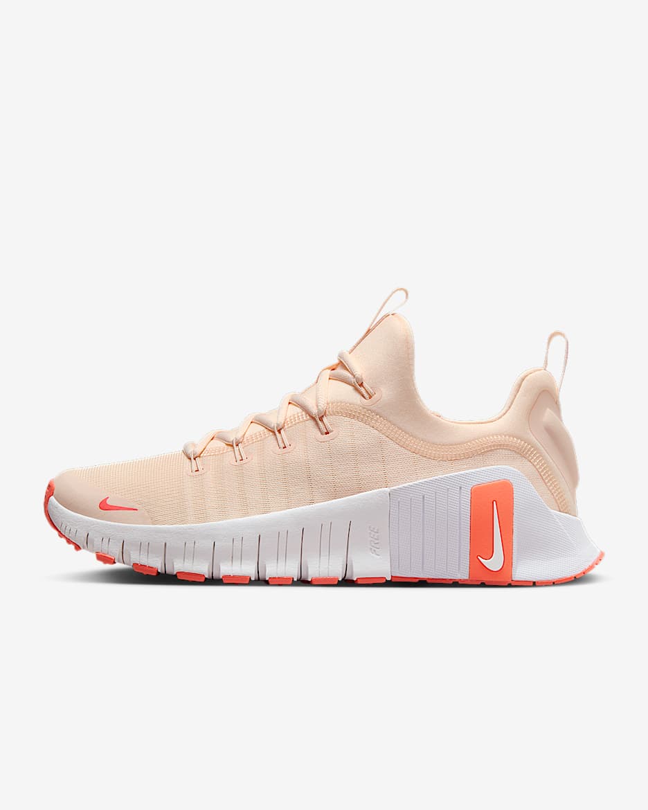 Nike Free Metcon 6 Women's Workout Shoes - Guava Ice/Light Wild Mango/White