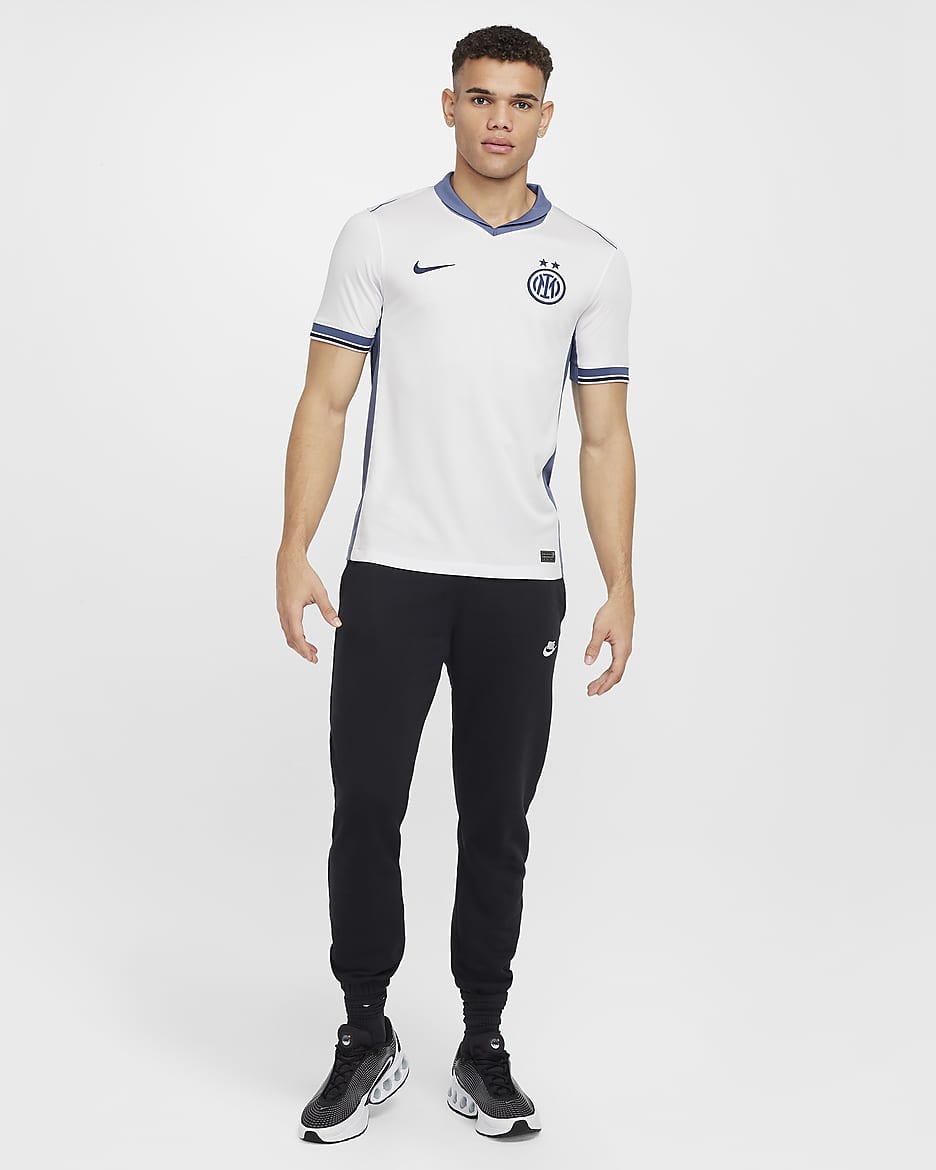 Inter Milan 2024/25 Stadium (bortedrakt) Nike Dri-FIT Replica fotballdrakt til herre - Summit White/Iris Whisper/Summit White/Midnight Navy