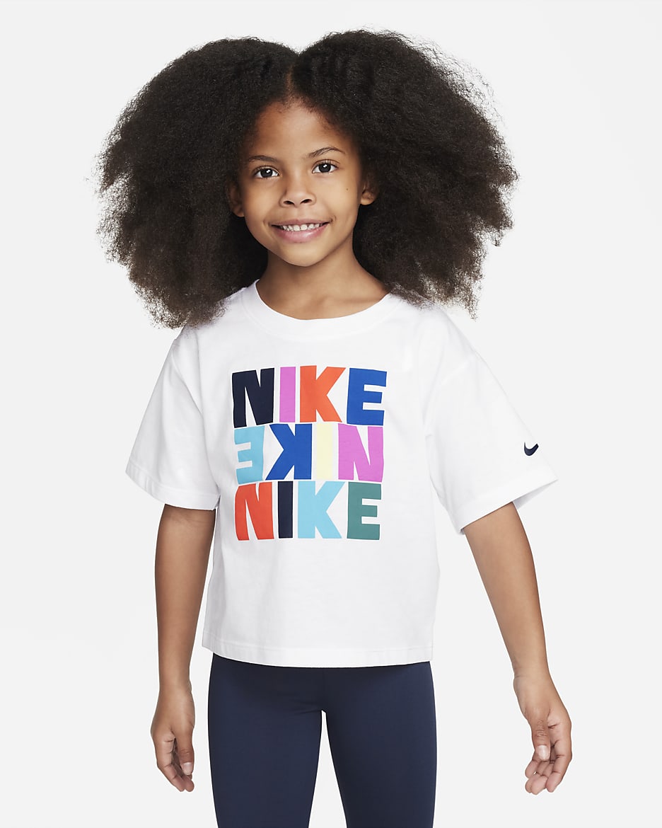ナイキ スナック パック ボクシー ティー リトルキッズ Tシャツ - ホワイト