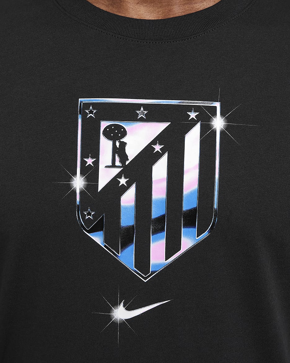 Atlético Madrid Men's Nike Football T-Shirt - Black