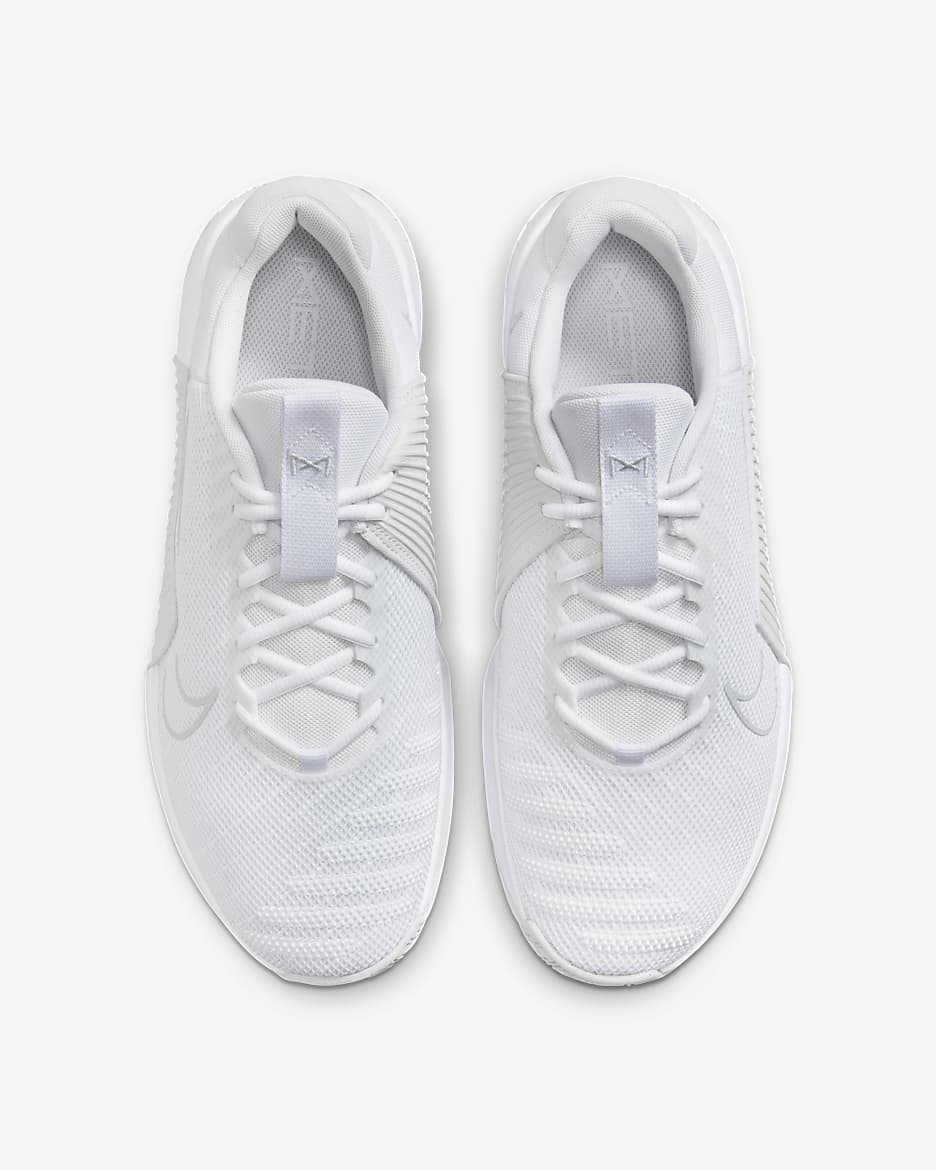 Chaussure d'entraînement Nike Metcon 9 pour homme - Blanc/Blanc/Pure Platinum/Pure Platinum