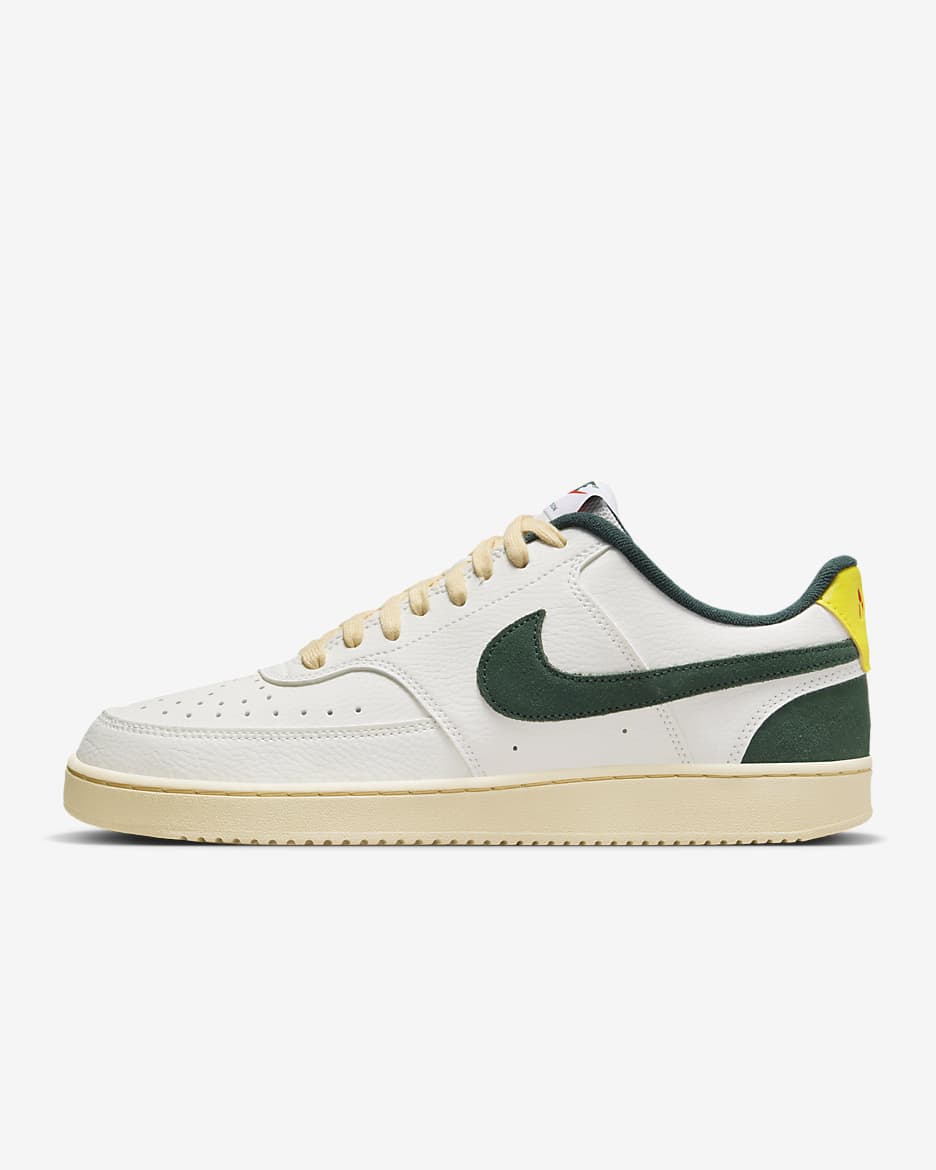 Nike Court Vision Low Men's Shoes - Sail/Picante Red/Opti Yellow/Pro Green