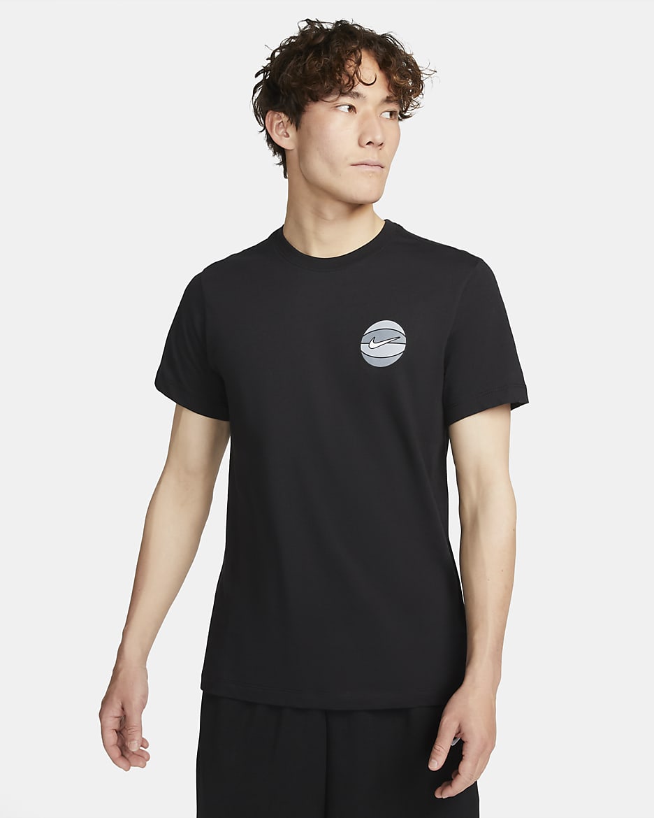 Nike Dri-FIT 男款籃球 T 恤 - 黑色