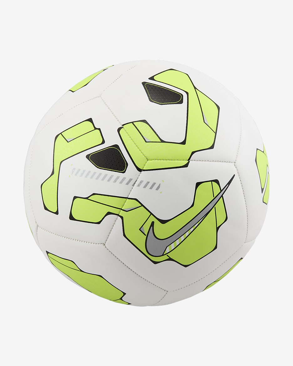 Nike Pitch Pilota de futbol - Blanc/Volt/Platejat metal·litzat