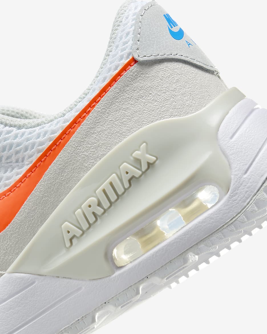 Nike Air Max SYSTM Older Kids' Shoes - White/Phantom/Photon Dust/Total Orange