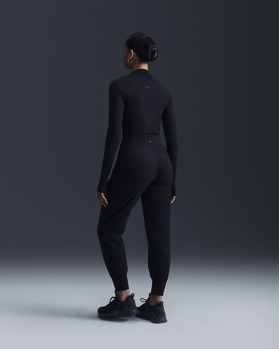 Haut à manches longues Dri-FIT Nike Zenvy pour femme - Noir