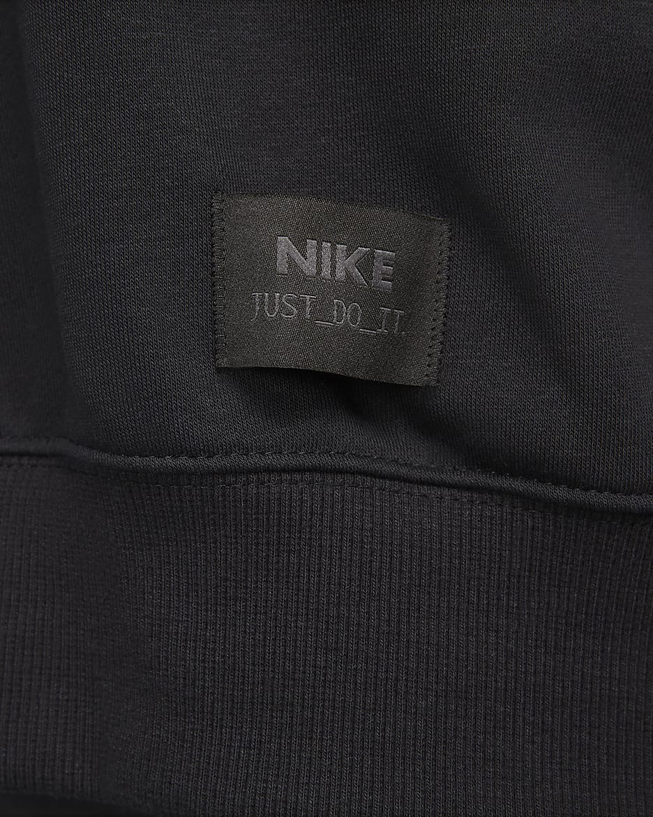 Nike Sportswear City Utility Women's Over-Oversized French Terry Crew-Neck Sweatshirt - Black/White