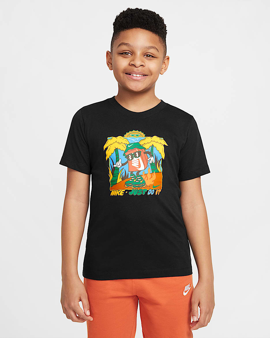 Nike Sportswear Big Kids' T-Shirt - Black