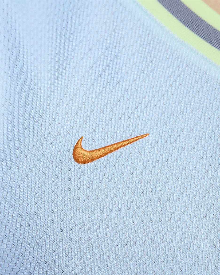 Nike DNA Men's Dri-FIT Basketball Jersey - Glacier Blue/Bright Mandarin