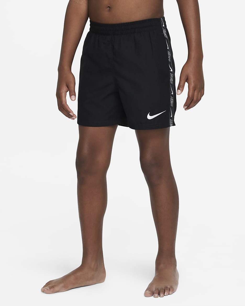 Calções de banho de 10 cm Volley Nike Júnior (Rapaz) - Preto/Branco