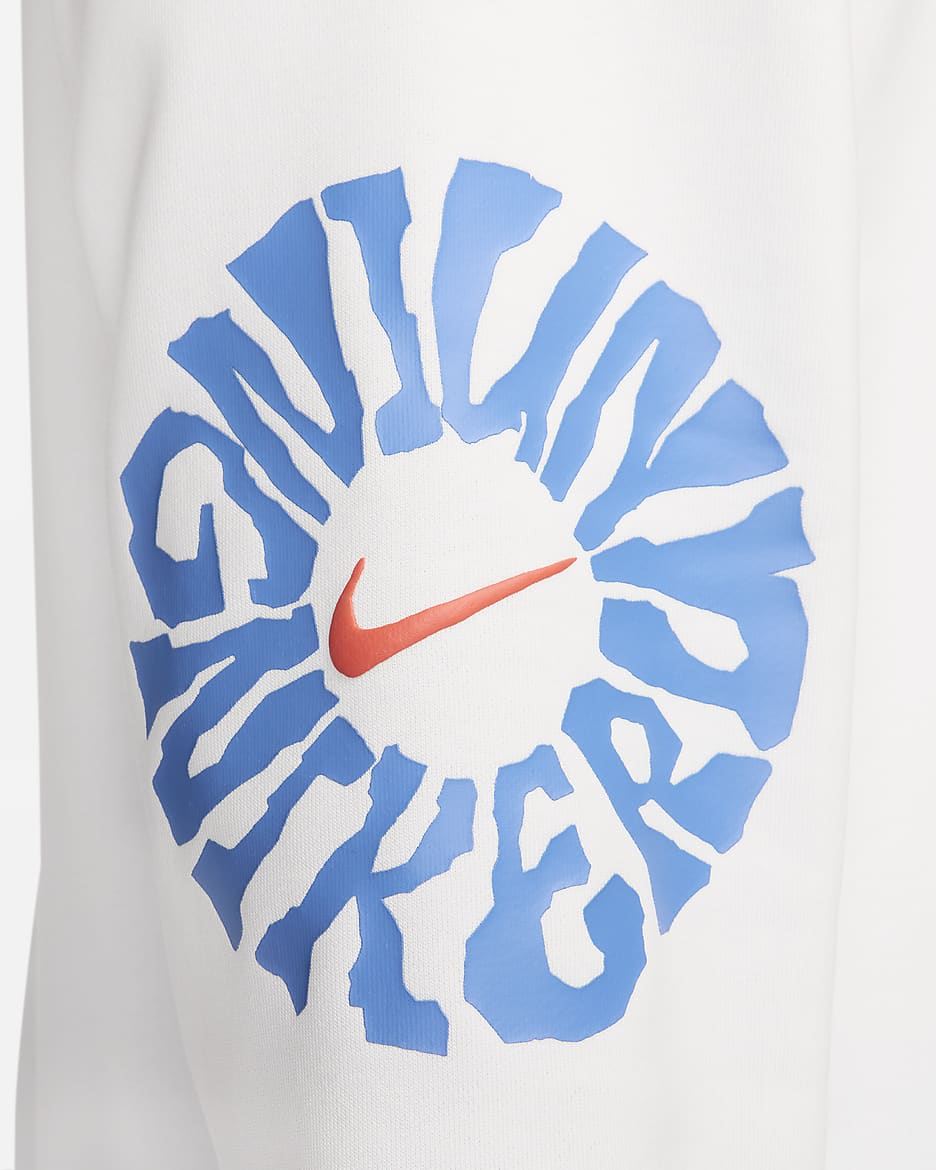 Nike Run Energy Men's Dri-FIT Fleece Running Crew - Summit White/Light Photo Blue