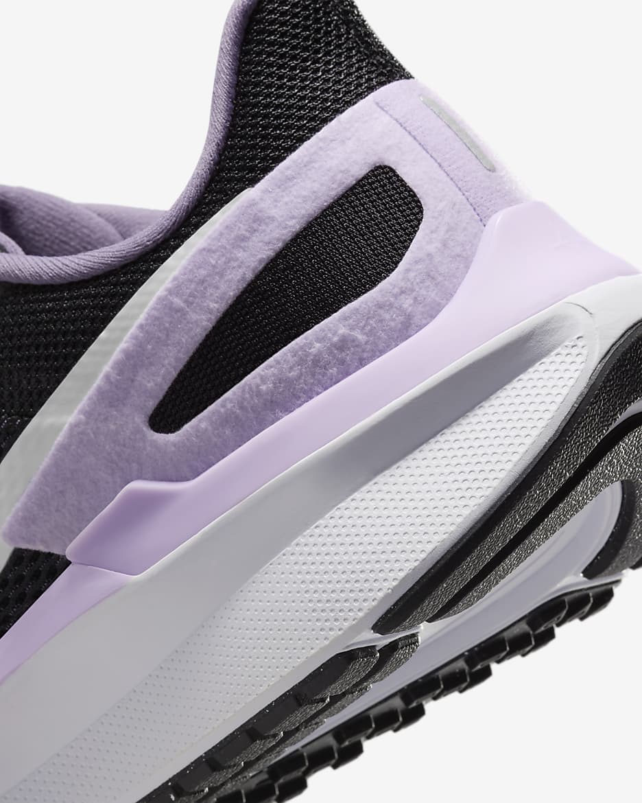 Nike Structure 25 hardloopschoenen voor dames (straat) - Zwart/Daybreak/Lilac Bloom/Wit