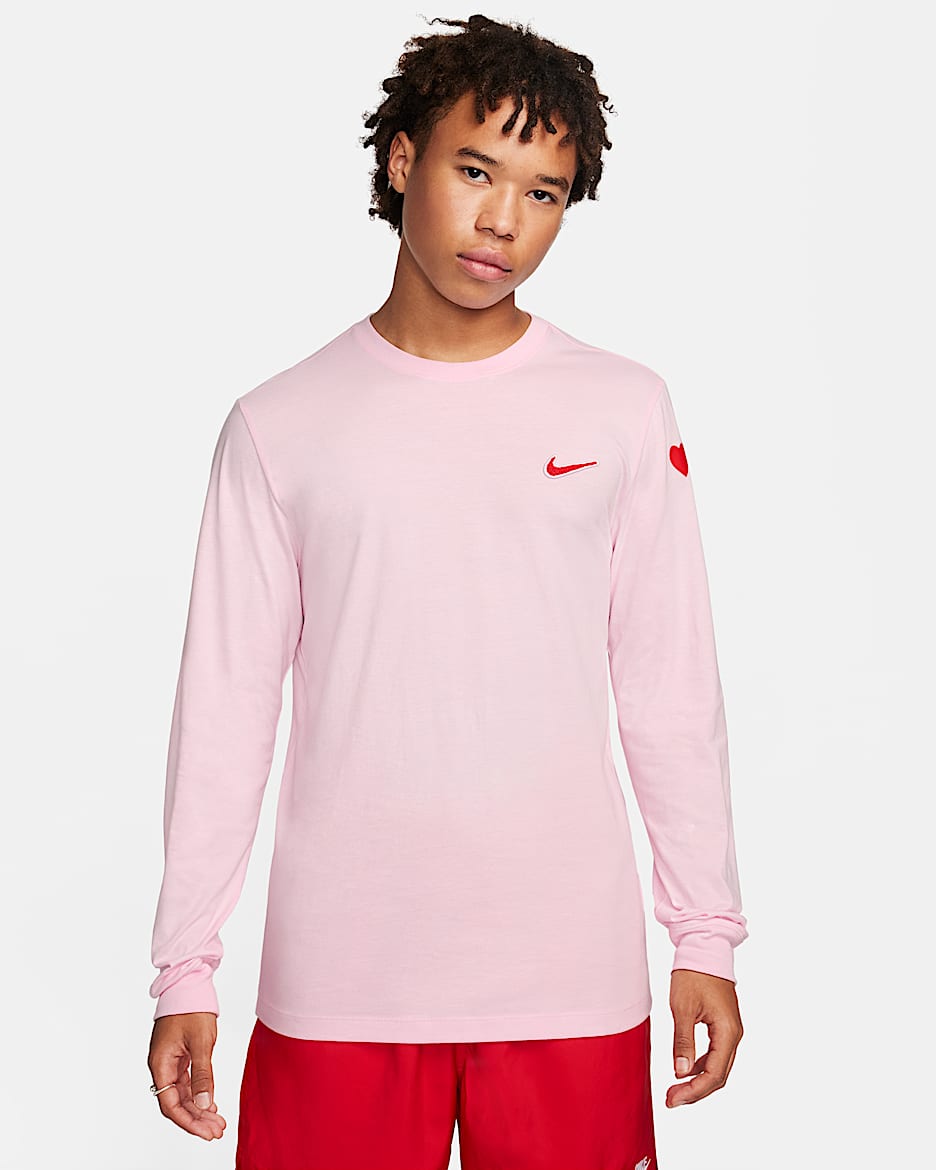 Nike Sportswear-T-shirt med lange ærmer - Pink Foam