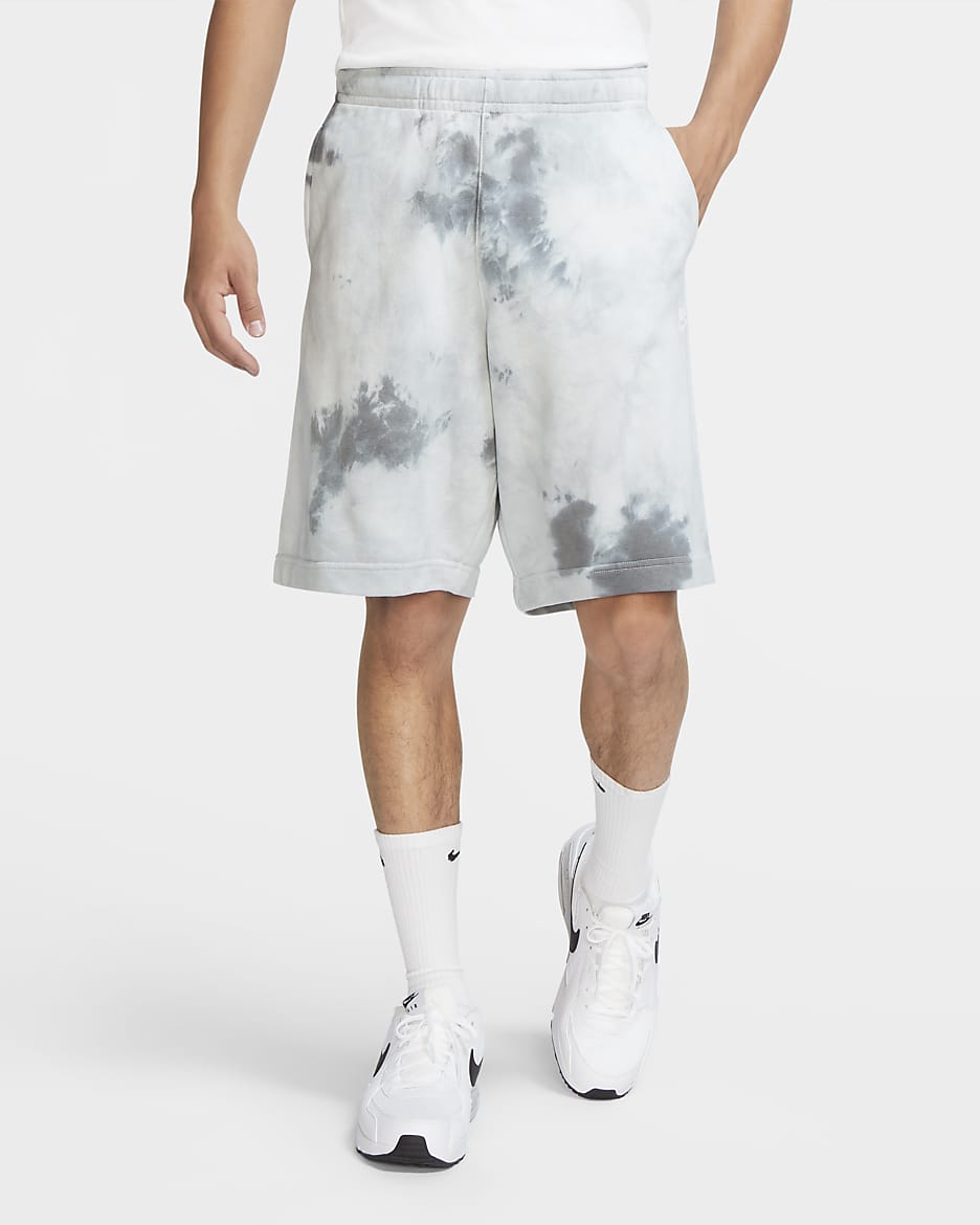 Nike Sportswear Men's French Terry Shorts - Light Smoke Grey/Iron Grey/White
