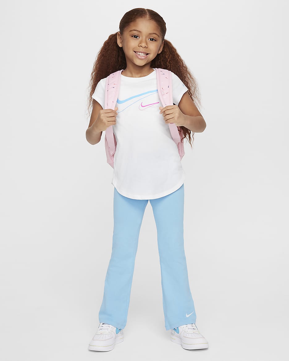 Nike Little Kids' Tee and Flare Leggings Set - Aquarius Blue