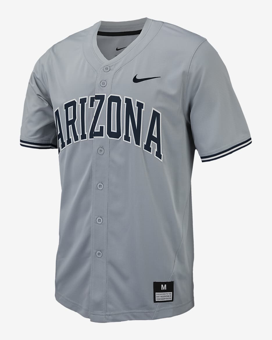 Jersey de béisbol universitario Nike Replica para hombre Arizona - Gris lobo