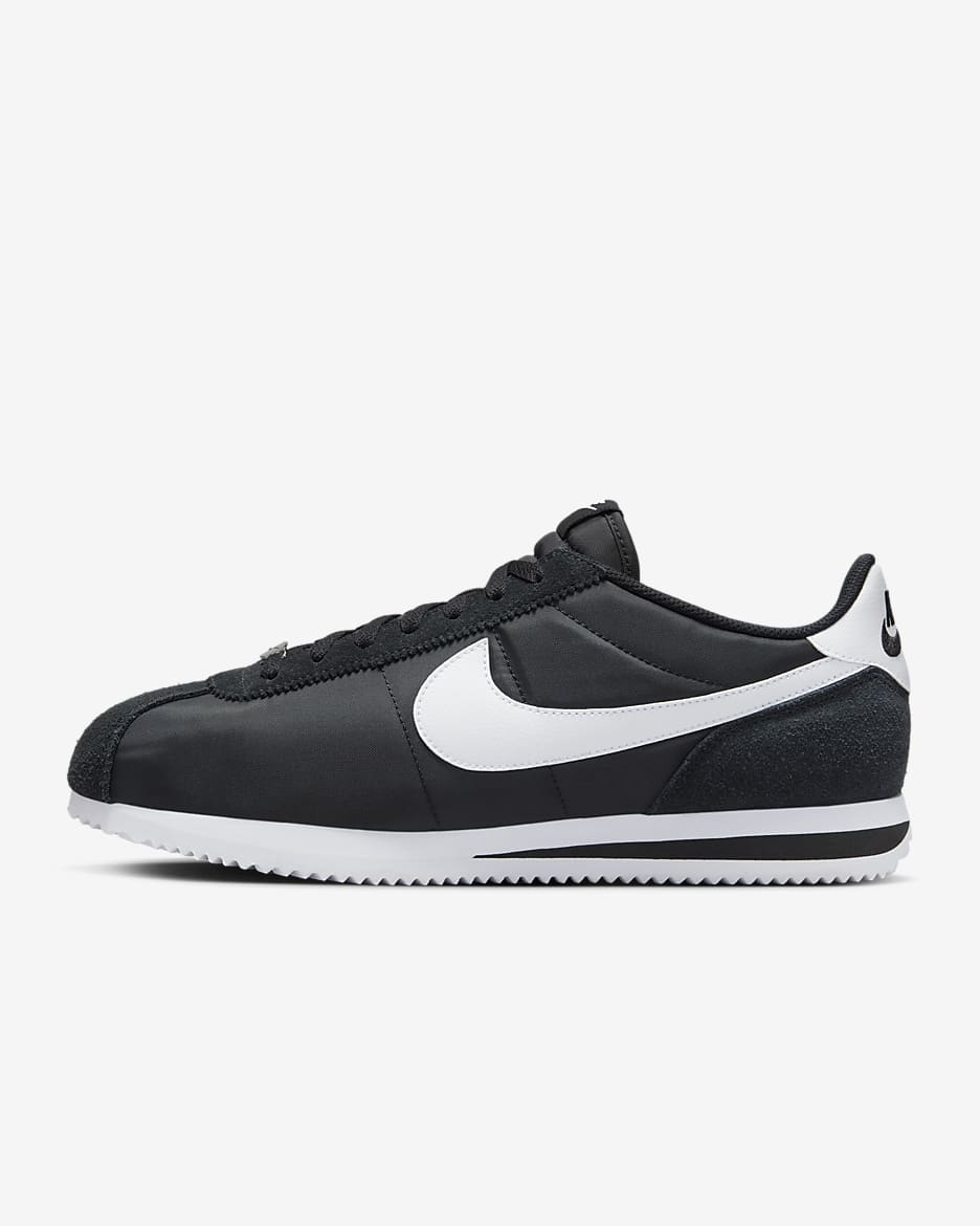 Tenis para hombre Nike Cortez Textile - Negro/Blanco