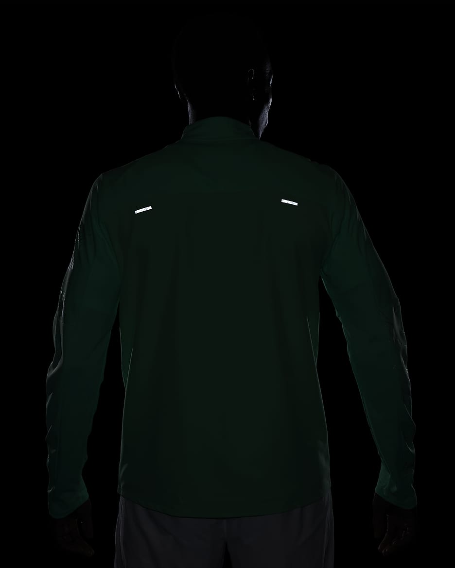 Nike Dri-FIT Run Division Men's 1/2-Zip Flash Running Top - Green Glow