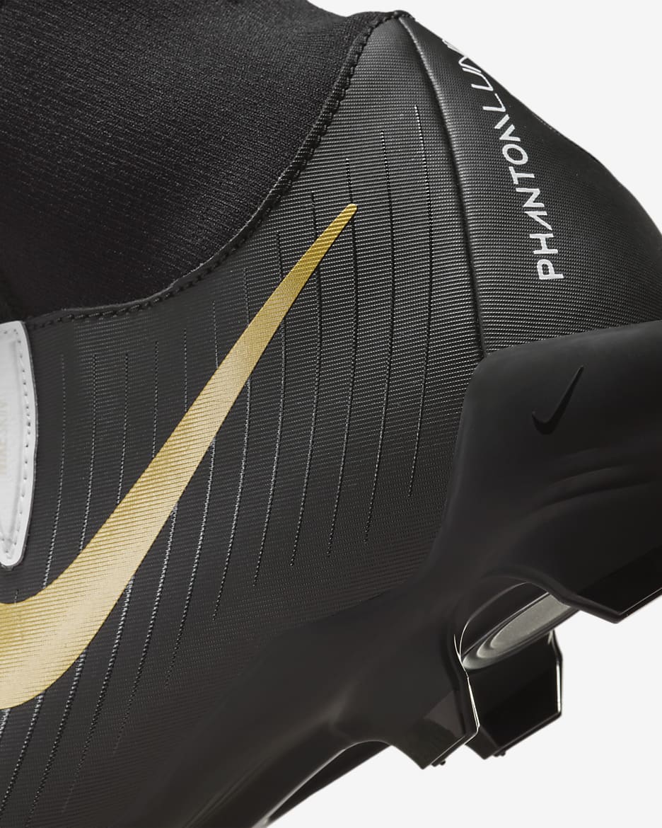 Nike Phantom Luna 2 Academy MG High-Top Football Boot - White/Metallic Gold Coin/Black