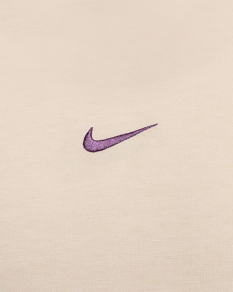 Nike One Relaxed Women's Dri-FIT Short-Sleeve Top - Sanddrift/Viotech