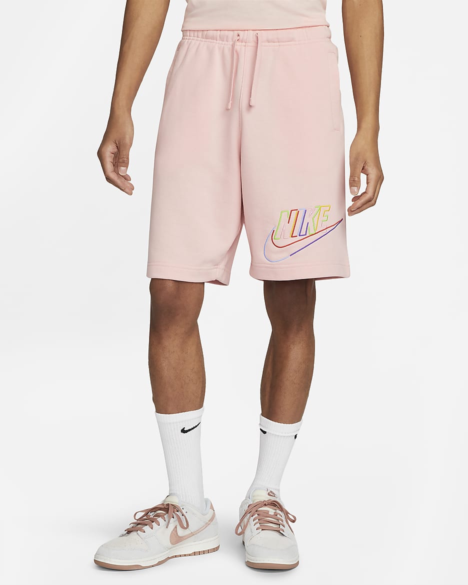 Nike Club Fleece Men's French Terry Shorts - Pink Bloom