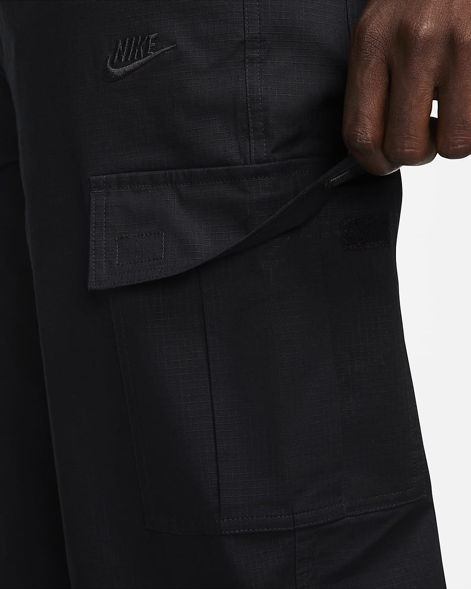 Pantaloni cargo Nike Club – Uomo - Nero/Nero