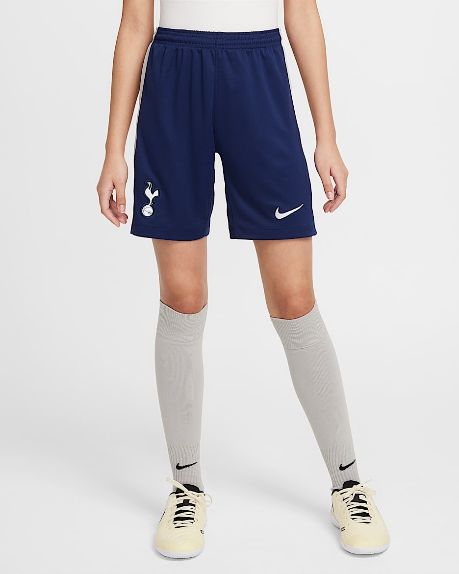 Tottenham Hotspur 2025/26 Stadium Home Older Kids' Nike Dri-FIT Football Replica Shorts - Binary Blue/Light Iron Ore/White