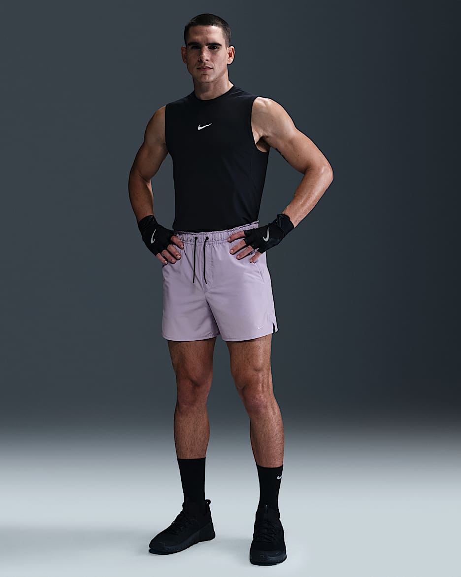 Nike Unlimited Men's Dri-FIT 5" Unlined Versatile Shorts - Hydrangeas/Black/Hydrangeas
