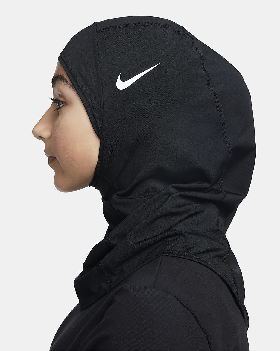 Nike Pro Hijab 2.0 - Schwarz/Weiß