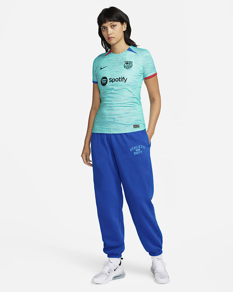 Jersey de fútbol Nike Dri-FIT del FC Barcelona alternativo 2023/24 Stadium para mujer - Agua/Azul royal/Rojo universitario/Negro